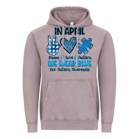 In April We Wear Blue Vintage Hoodie | Teevron