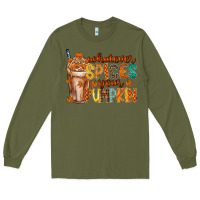 Army Green whatever spices your pumpkin Long Sleeve Tee - RacoonDesign