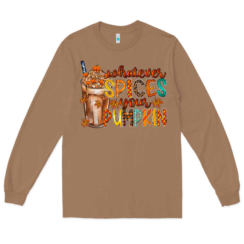 Whatever Spices Your Pumpkin Long Sleeve Tee by RacoonDesign | Teevron