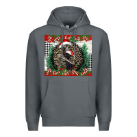 Rock Merry Christmas skeleton Premium Hoodie - NancyCooperArtShop