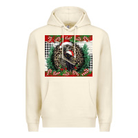 Sandshell Merry Christmas skeleton Premium Hoodie - NancyCooperArtShop