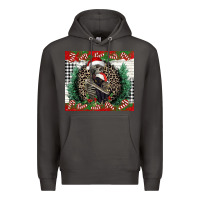 Smoke Merry Christmas skeleton Premium Hoodie - NancyCooperArtShop