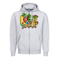 Heather Grey love summer Zipper Hoodie - Jasminsmagicworld