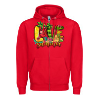 Red love summer Zipper Hoodie - Jasminsmagicworld
