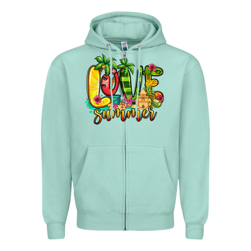 Love Summer Zipper Hoodie by Jasminsmagicworld | Teevron