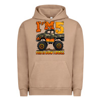 Pigment Burro i'm five this is how i roll monster truck birthday Urban Hoodie - Jasminsmagicworld