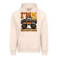 Sandshell i'm five this is how i roll monster truck birthday Urban Hoodie - Jasminsmagicworld