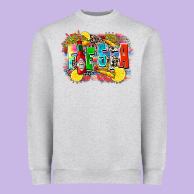 Taco Fiesta Heavyweight Sweatshirt Designed By Zillion Design Studio