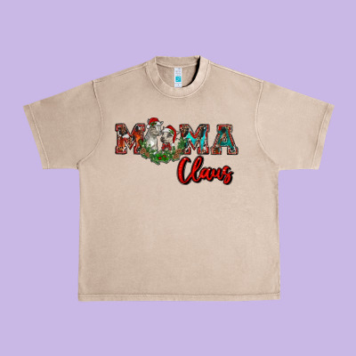 Mama Claus Urban Heavy Tee Designed By Ranaportraitstore