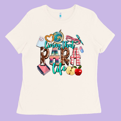 Living That  Para  Life Ladies Tee Designed By Adodesignshop
