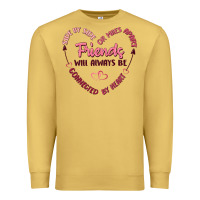 Antique Gold side by or miles apart friends will always be conn Premium Sweatshirt - MaliasSmallBusiness