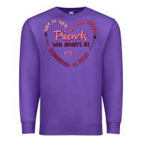Purple side by or miles apart friends will always be conn Premium Sweatshirt - MaliasSmallBusiness