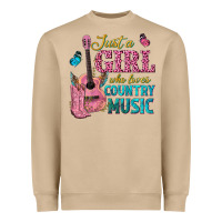 Mushroom just a girl who loves country music Heavyweight Sweatshirt - texasbilliewilder