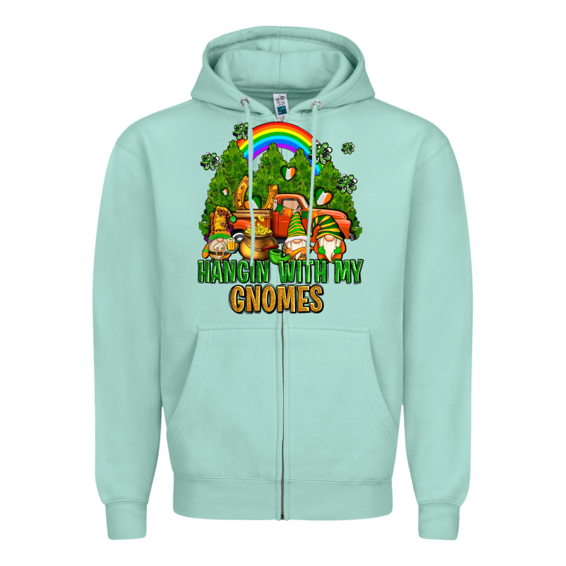 Hangin With My Gnomes With Rainbow Zipper Hoodie by AdoDesignShop | Teevron