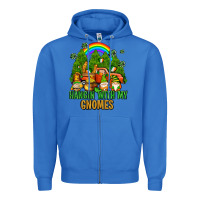 True Royal hangin with my gnomes with rainbow Zipper Hoodie - AdoDesignShop