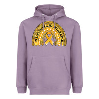 Lavender Childhood cancer awareness rainbow Heavyweight Hoodie - Jasminsmagicworld