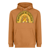 Meerkat Childhood cancer awareness rainbow Heavyweight Hoodie - Jasminsmagicworld