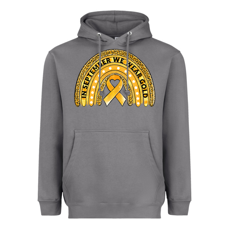 Childhood Cancer Awareness Rainbow Heavyweight Hoodie by Jasminsmagicworld | Teevron