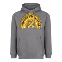 Storm Childhood cancer awareness rainbow Heavyweight Hoodie - Jasminsmagicworld