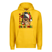 Lemon Merry Christmas skeleton messy bun Premium Hoodie - NancyCooperArtShop
