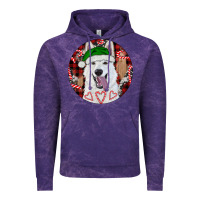 Cloud Purple Christmas White Shepherd With Buffalo Plaid Vintage Hoodie - RanaPortraitStore