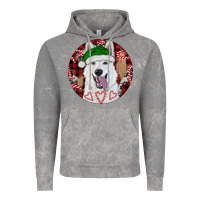 Cloud Rock Christmas White Shepherd With Buffalo Plaid Vintage Hoodie - RanaPortraitStore