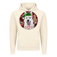 Vintage Artic Christmas White Shepherd With Buffalo Plaid Vintage Hoodie - RanaPortraitStore