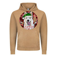Vintage Camel Christmas White Shepherd With Buffalo Plaid Vintage Hoodie - RanaPortraitStore