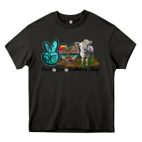 Asphalt Peace Love Southdown Sheep Heavy Core Tee - LillyAllenDesigns