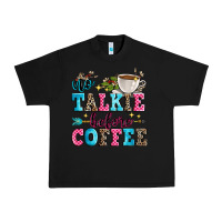 Black no talkie before coffee Urban Heavy Tee - Zillion Design Studio