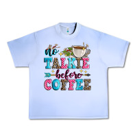 Grape Ice no talkie before coffee Urban Heavy Tee - Zillion Design Studio