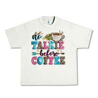 Pistachio no talkie before coffee Urban Heavy Tee - Zillion Design Studio