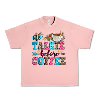 Salmon no talkie before coffee Urban Heavy Tee - Zillion Design Studio