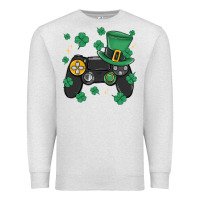 Oatmeal Heather video game st patricks day Premium Sweatshirt - MaliasSmallBusiness