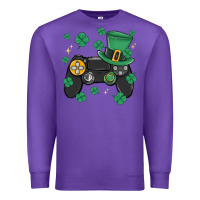 Purple video game st patricks day Premium Sweatshirt - MaliasSmallBusiness
