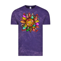 Cloud Purple strawberry sunflower Vintage Tee - texasbilliewilder
