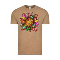 Vintage Coffee strawberry sunflower Vintage Tee - texasbilliewilder