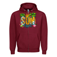 Burgundy sun kissed summer Zipper Hoodie - Jasminsmagicworld