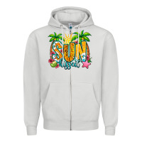 Dove Grey sun kissed summer Zipper Hoodie - Jasminsmagicworld