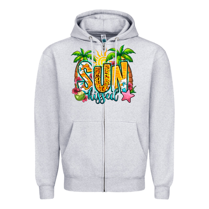 Sun Kissed Summer Zipper Hoodie by Jasminsmagicworld | Teevron