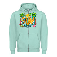 Seafoam sun kissed summer Zipper Hoodie - Jasminsmagicworld