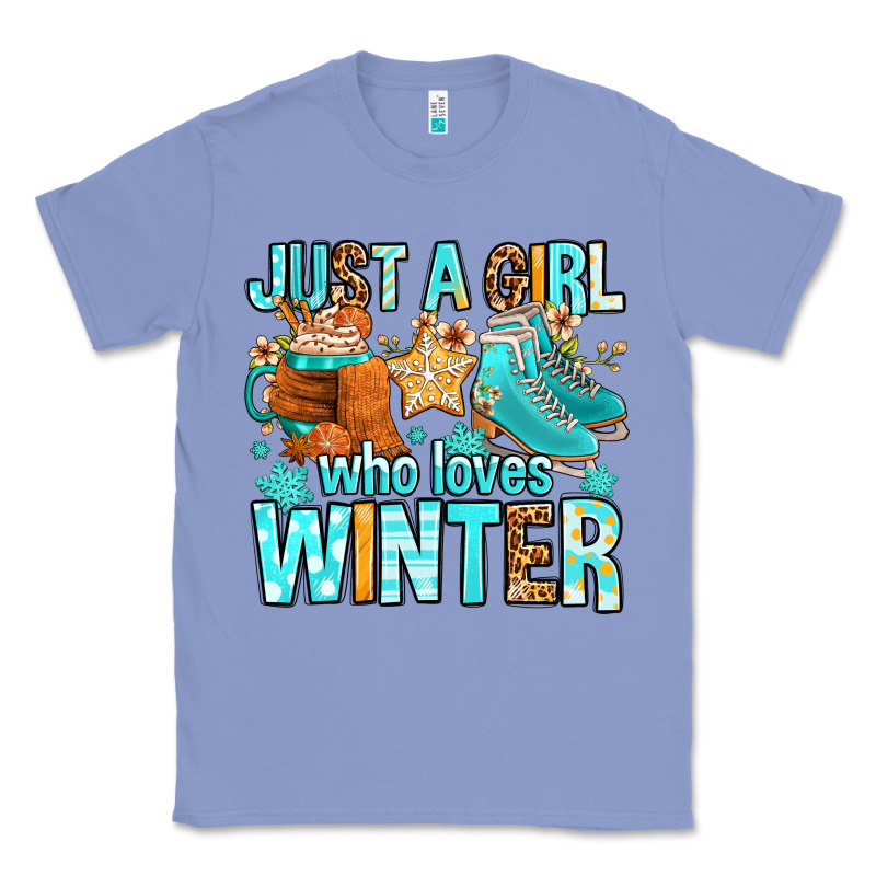 Just A Girl Who Loves Winter Classic Tee by FaDigitalArtStudio | Teevron