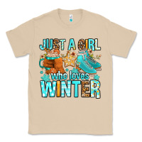 Mushroom just a girl who loves winter Classic Tee - FaDigitalArtStudio