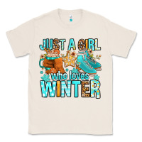 Natural just a girl who loves winter Classic Tee - FaDigitalArtStudio