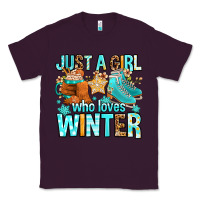 Plum just a girl who loves winter Classic Tee - FaDigitalArtStudio