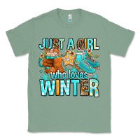 Sage just a girl who loves winter Classic Tee - FaDigitalArtStudio