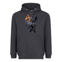 Smoke Brahma Rooster Heavyweight Hoodie - LillyAllenDesigns