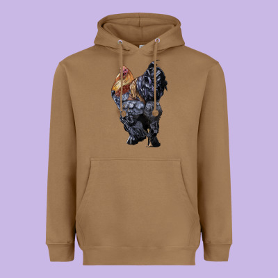 Brahma Rooster Heavyweight Hoodie Designed By Lillyallendesigns