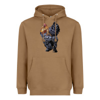 Toasted Coconut Brahma Rooster Heavyweight Hoodie - LillyAllenDesigns