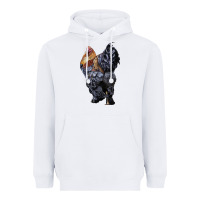 White Brahma Rooster Heavyweight Hoodie - LillyAllenDesigns